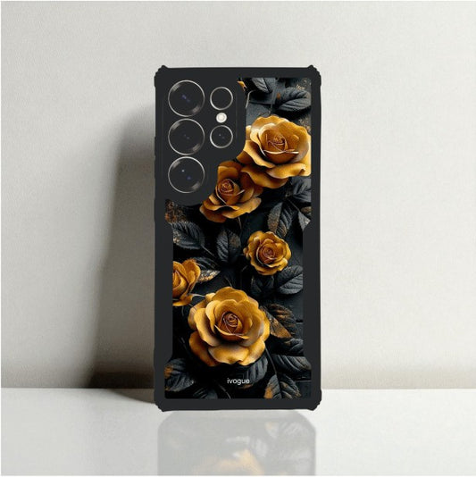 Golden Rose Mobile Cover For Samsung S25 Ultra