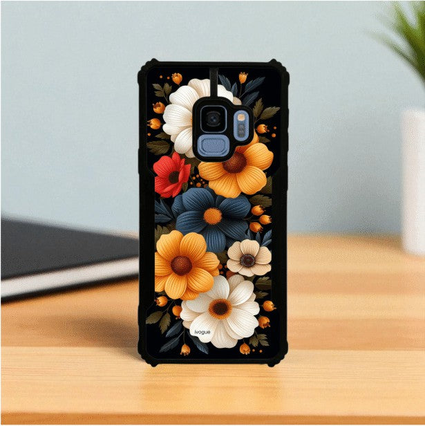 Retro Petals Mobile Cover For Samsung S9