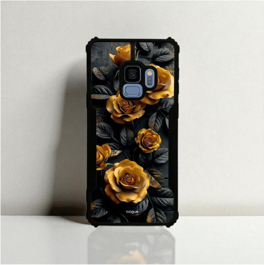 Golden Rose Mobile Cover For Samsung S9