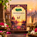 Triveni sangam 3 in 1 Combo Premium Incense Sticks Zipper Pouch for Puja, Meditation and Home Fragrance (350 Gm)
