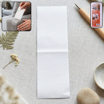 Set of five clear anti-scratch sheets for cats and furniture