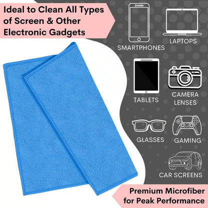 OfficeMate Screen Cleaning Expert 3-in-1 Kit – Screen Cleaner Spray, Microfiber Cloth & Brush for Mobile, Laptop & TV