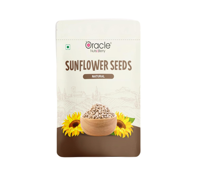 Oracle Natural Premium Sunflower Seeds 250gm – Rich in Vitamin E, Antioxidants & Protein – Healthy Superfood Snack for Energy, Immunity & Skin Care