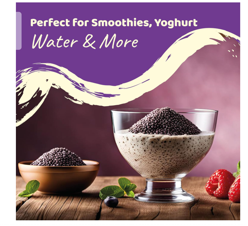 Oracle Natural Premium Chia Seeds 250gm – Rich in Fiber, Protein & Omega-3, Superfood for Weight Management, Smoothies & Healthy Lifestyle