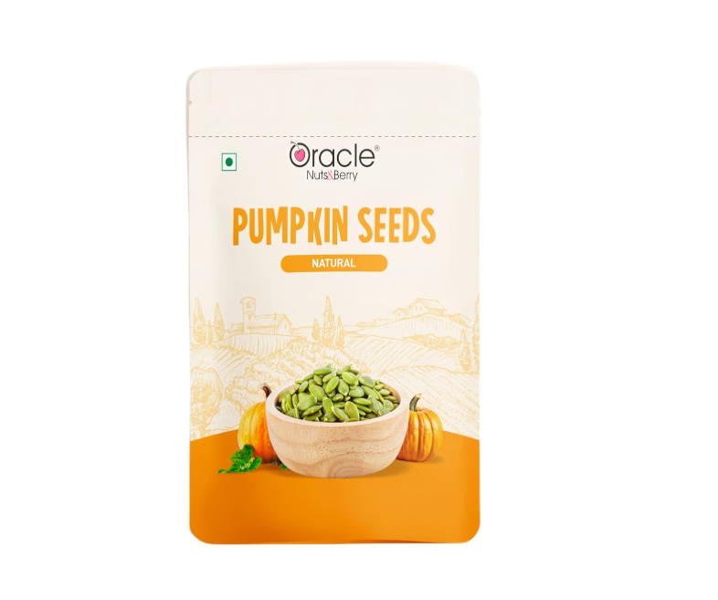 Oracle Natural Premium Pumpkin Seeds 250gm – Rich in Magnesium, Protein & Fiber – Healthy Superfood Snack for Digestion, Energy & Weight Management