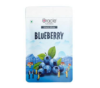 Oracle Premium Dried Whole Blueberries 250gm – Rich in Antioxidants, Vitamin C & Fiber – Healthy Superfood Snack for Immunity, Energy & Baking