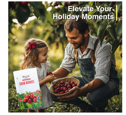 Oracle Premium Roasted & Salted Cranberries 250gm – Naturally Tangy Superfruit Snack Rich in Vitamin C, Fiber & Antioxidants