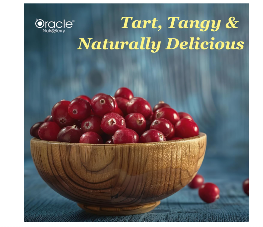 Oracle Premium Roasted Salted Cranberries 250 gm Naturally Tangy Superfruit