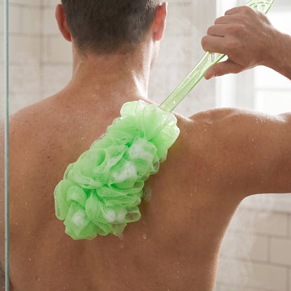 Extra Long Handle Bath Loofah Brush 45 cm Reach Shower Body Scrubber (1 Pc)