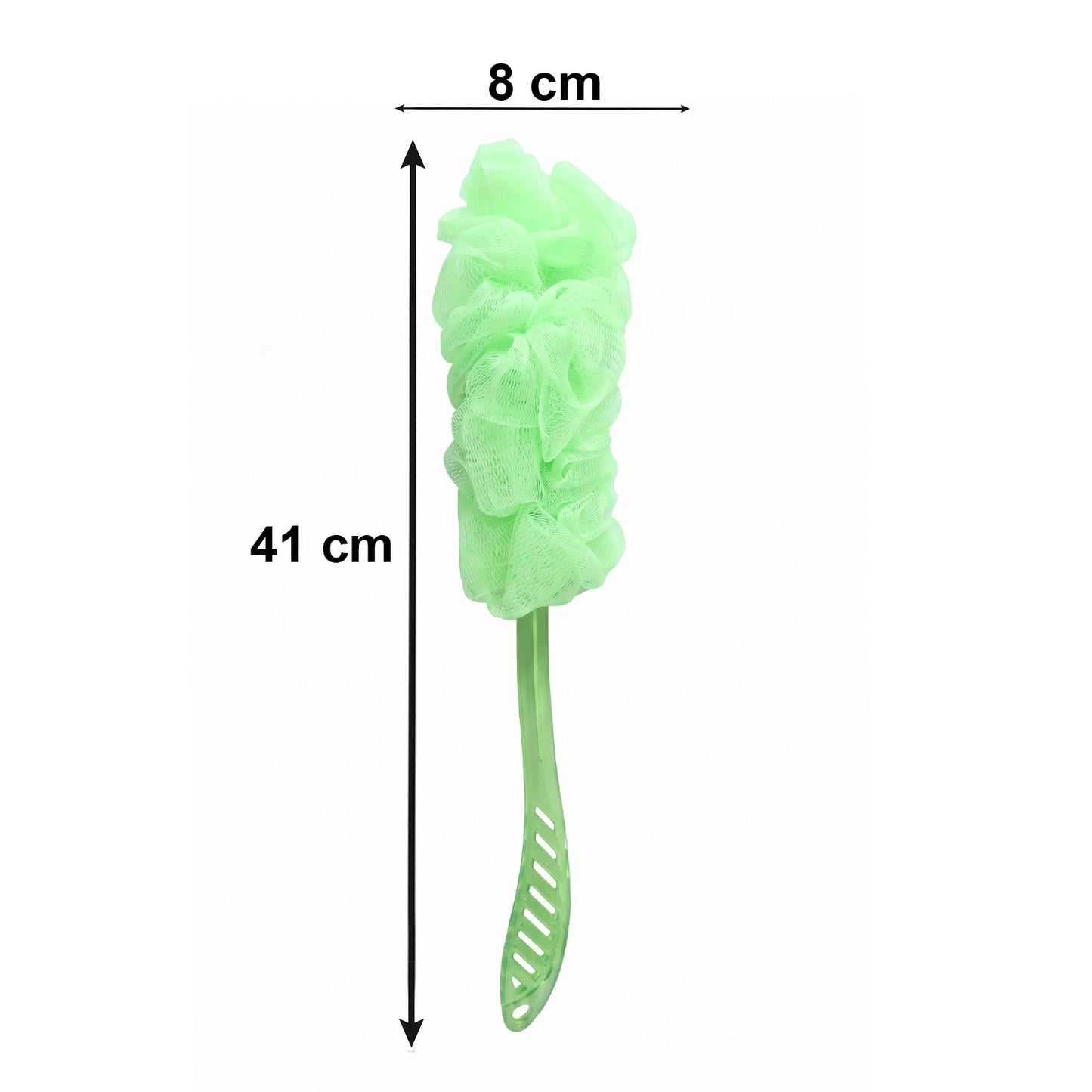 Extra Long Handle Bath Loofah Brush 45 cm Reach Shower Body Scrubber (1 Pc)