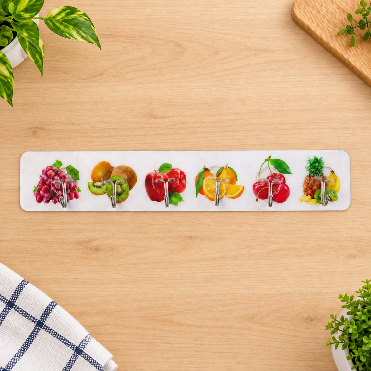 Transparent Self Adhesive Hooks for Home Wall, Kitchen and Bathroom (6 Pc Set)
