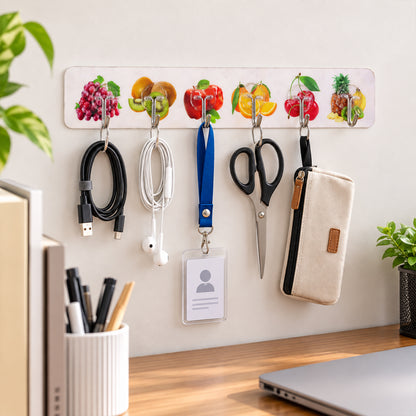 Transparent Self Adhesive Hooks for Home Wall, Kitchen and Bathroom (6 Pc Set)