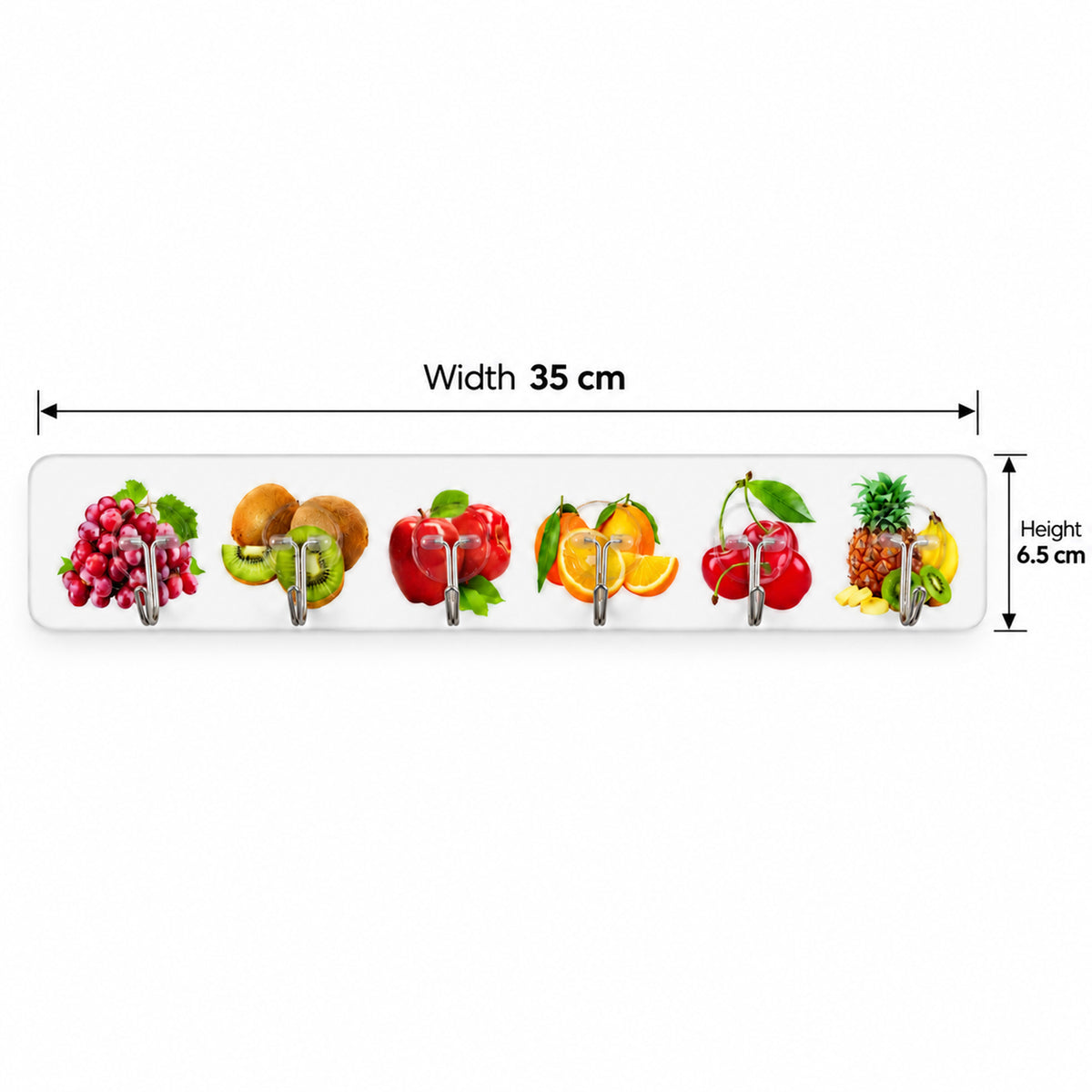 Transparent Self Adhesive Hooks for Home Wall, Kitchen and Bathroom (6 Pc Set)