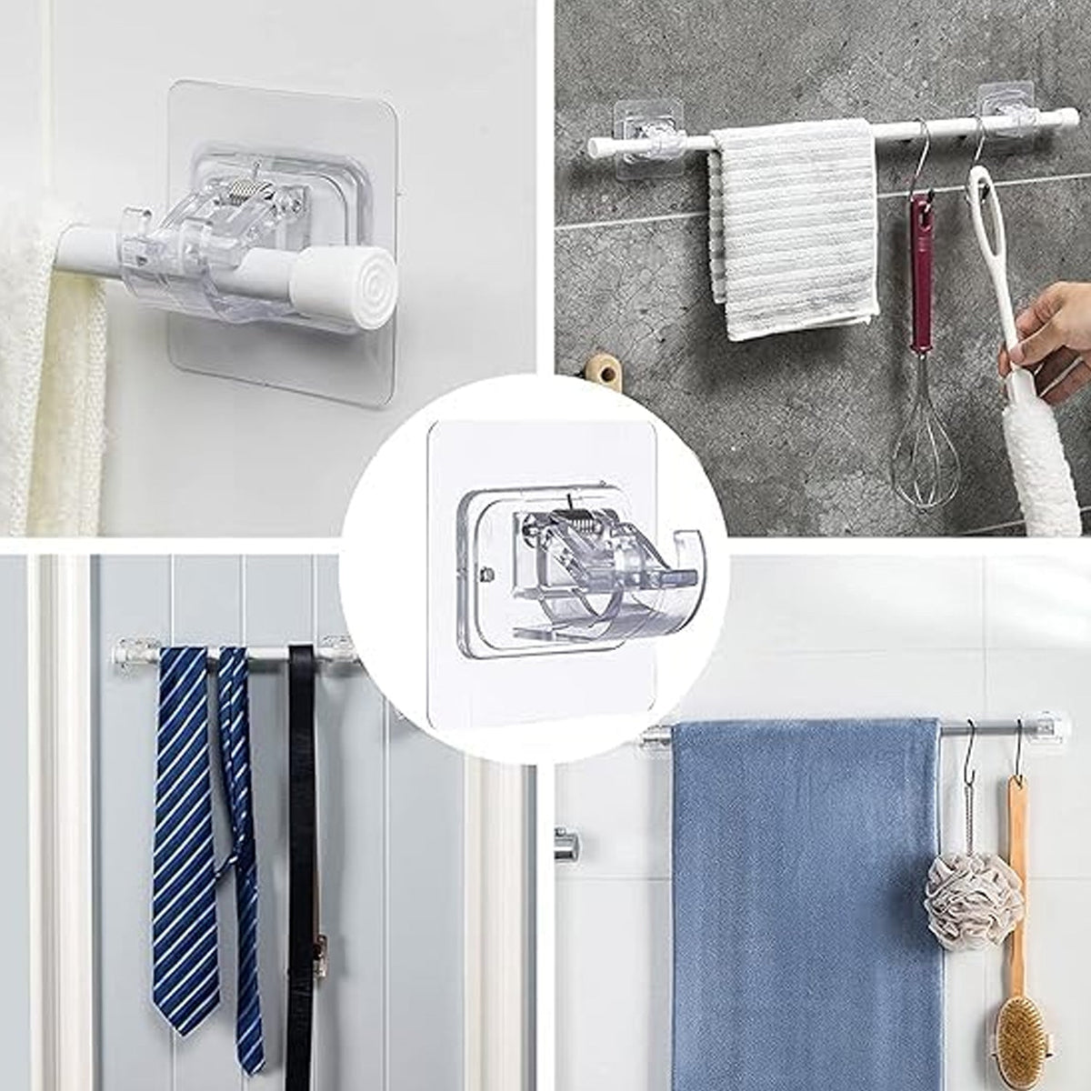 Premium Kitchen & Home Organizer Combo – Water Dispenser, Storage Tray & Transparent Wall Hook