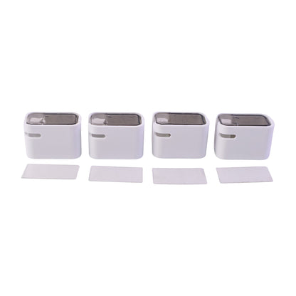 Durable white ABS material used in toothbrush holder