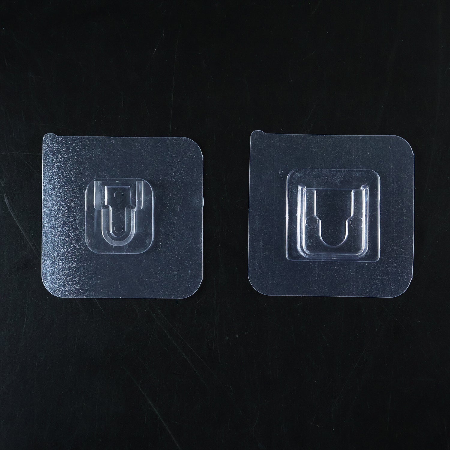 Plastic transparent hook storage