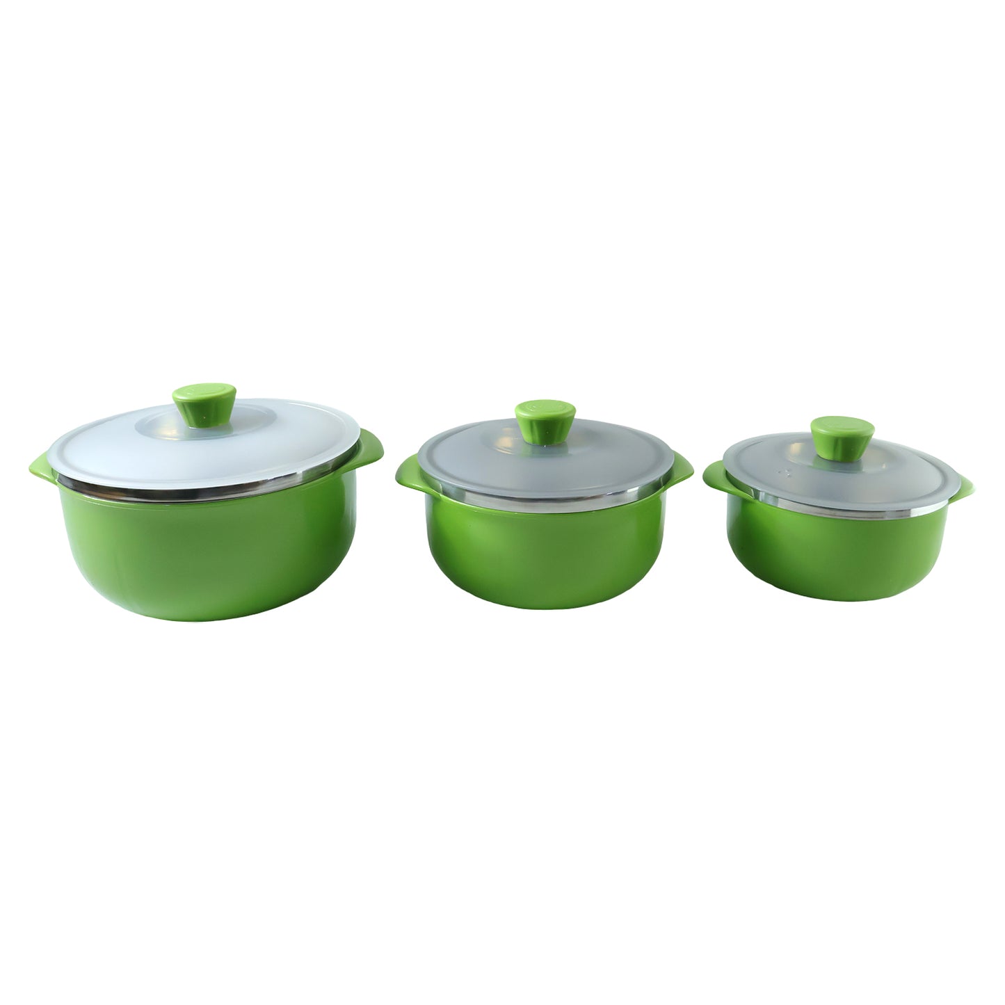 Food serving bowl set with airtight lids