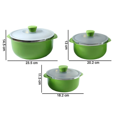 Durable kitchen serving bowls with lids