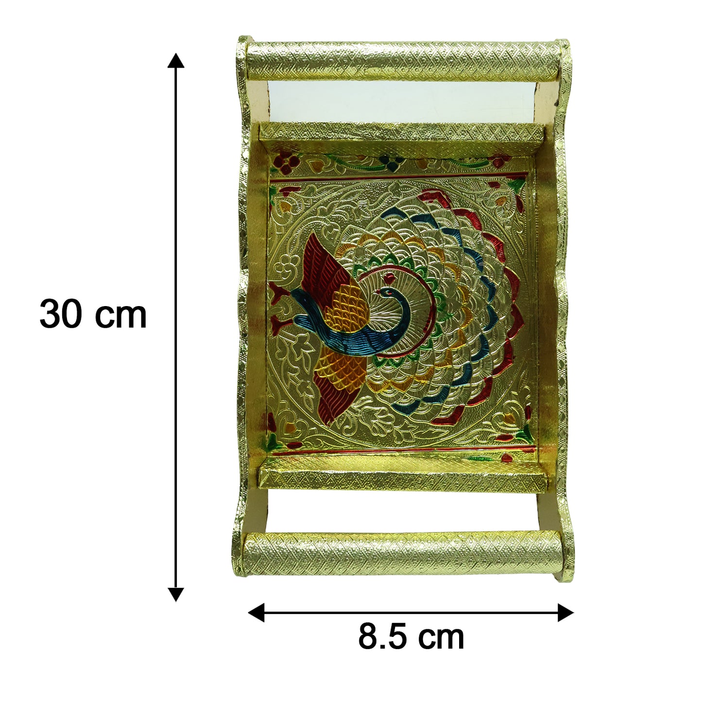 Size details of glass and tray