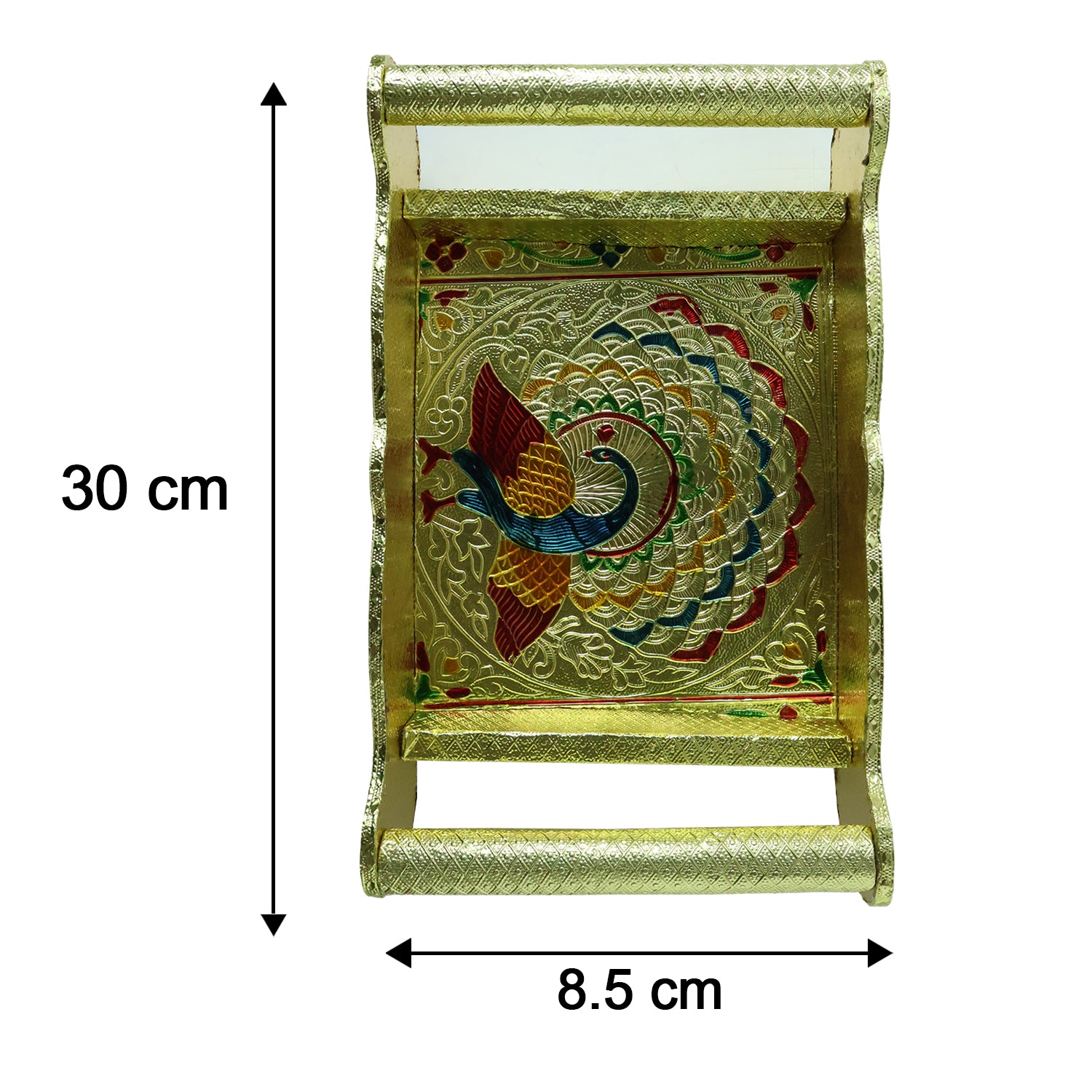 Size details of glass and tray
