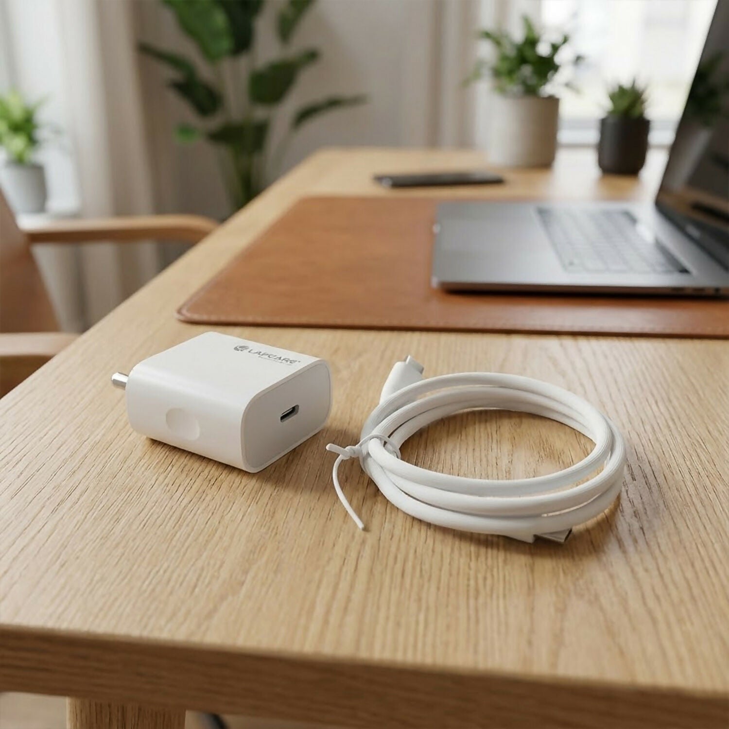 Lapcare 30W USB Type C Fast Charging Adapter with Type C to Type C Cable