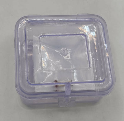 Packaging display showing three silver-plated red ruby CZ nosepin studs