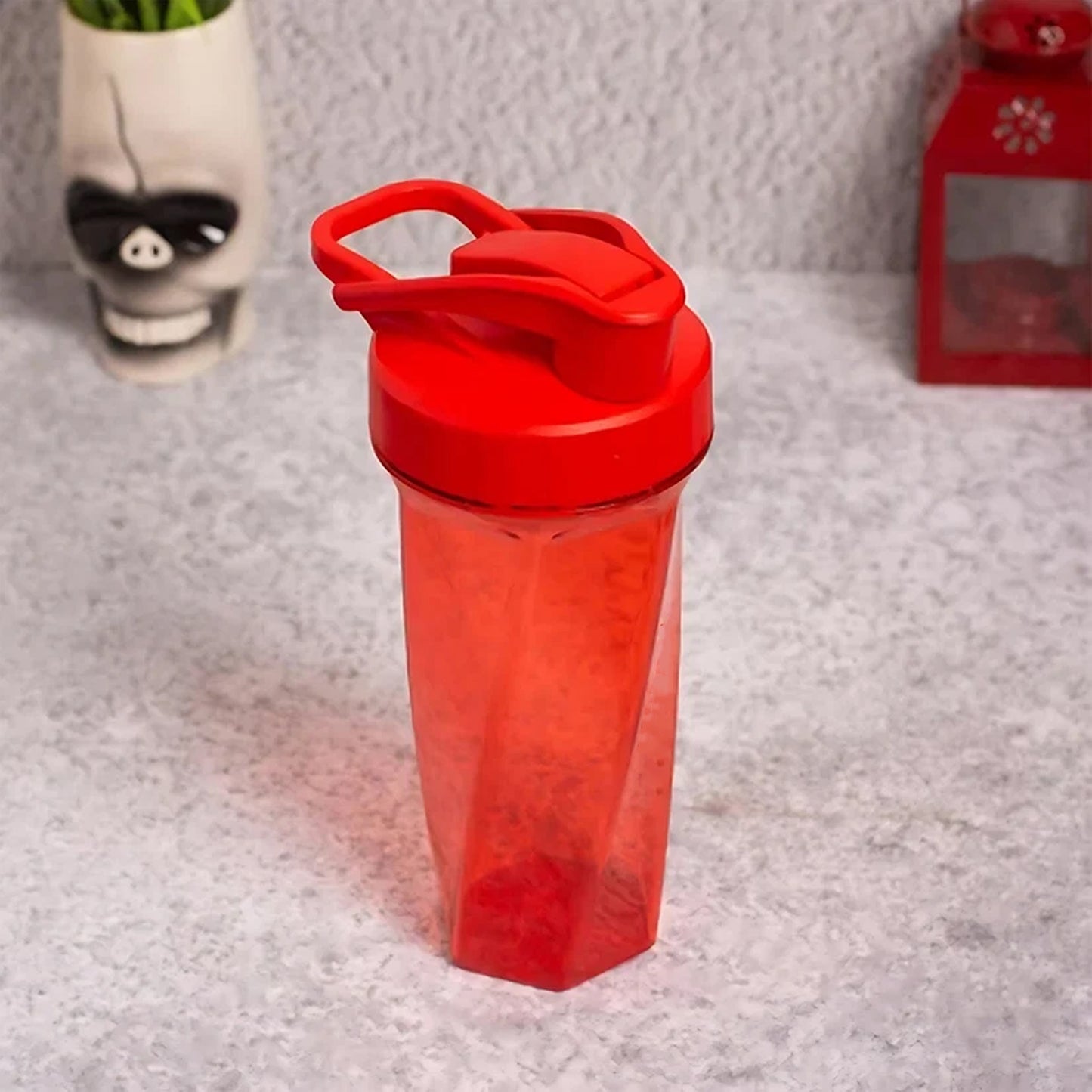 Fitness Shaker Bottle – Manual Stirring with Hand Crank, 800 ML