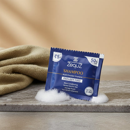 Zequz Paraben-Free Multi-Function Conditioning Shampoo Sachet (5 ML / 1 Pc)