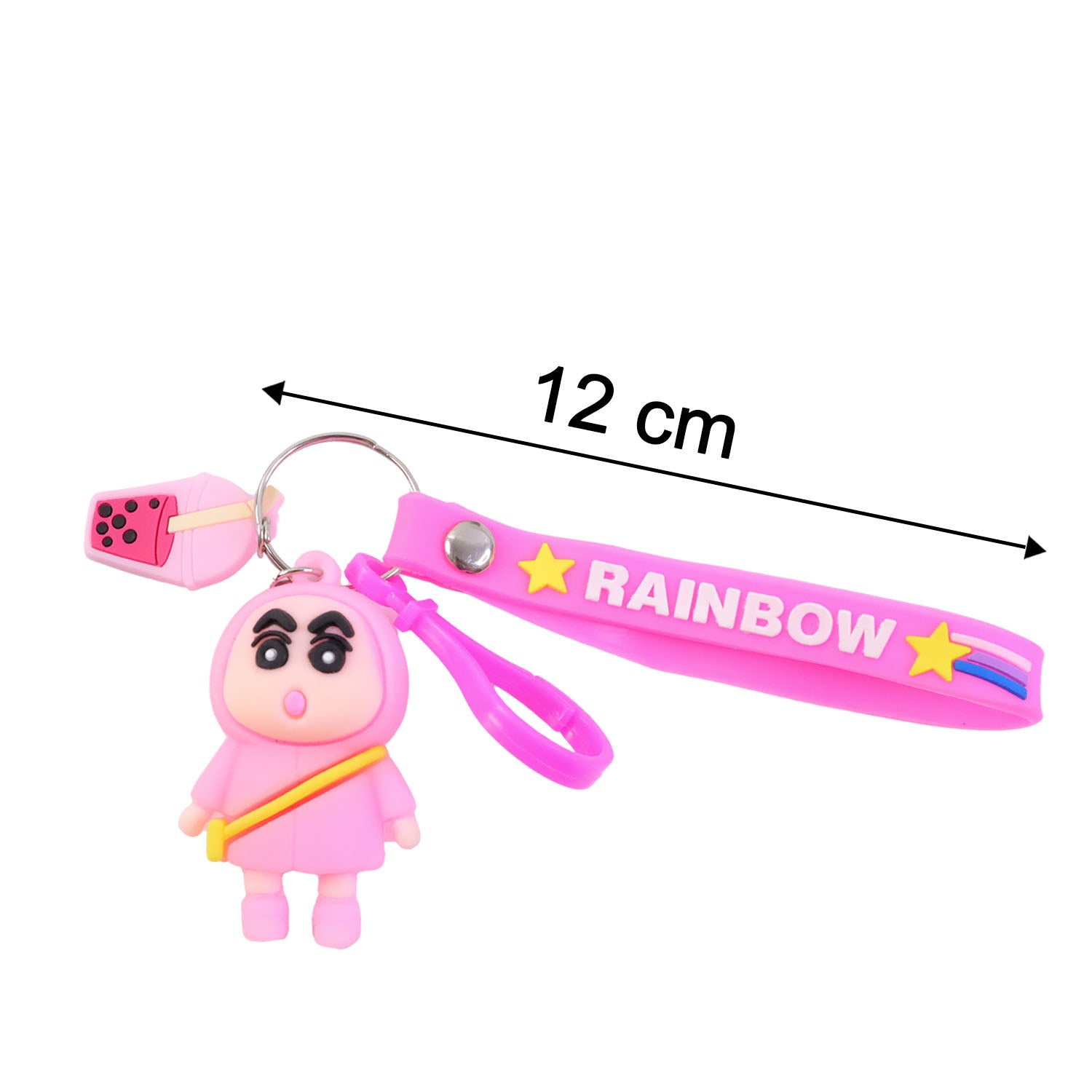 Cute Cartoon Character Rainbow Strap Keychain (1 Pc)