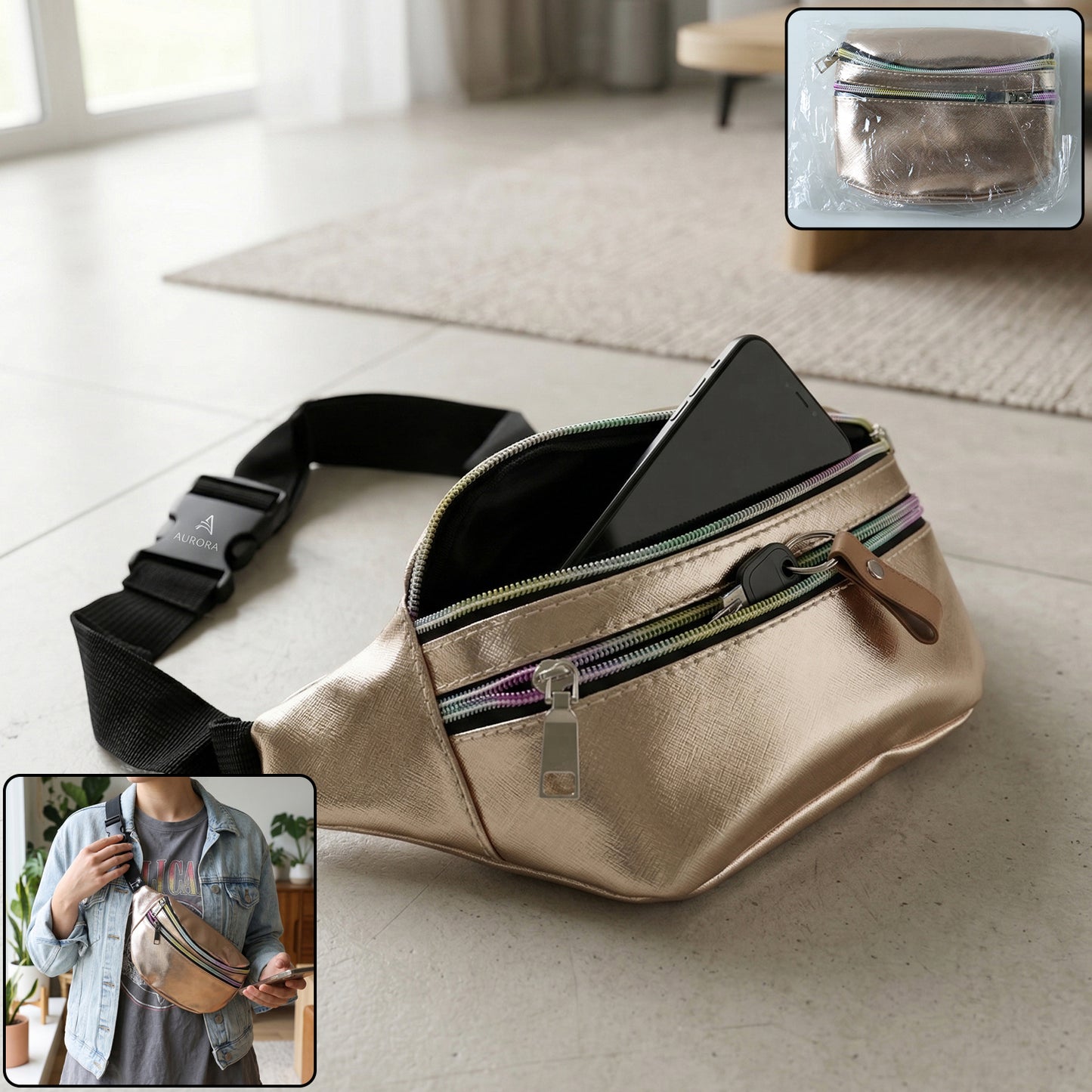 Premium waist bag front view