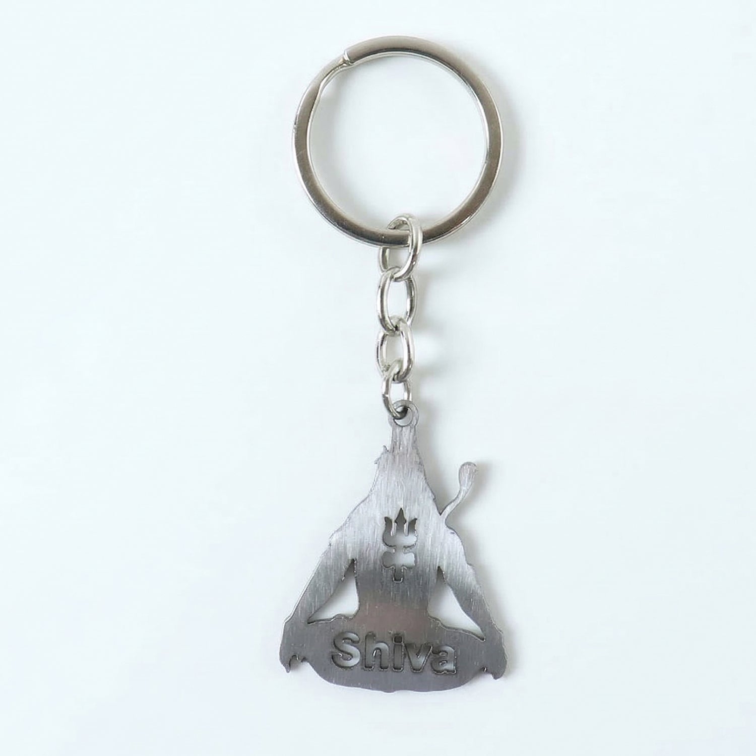 trishul design metal keychain
