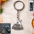 Lord Shiva Trishul Keychain – Durable Spiritual Accessory