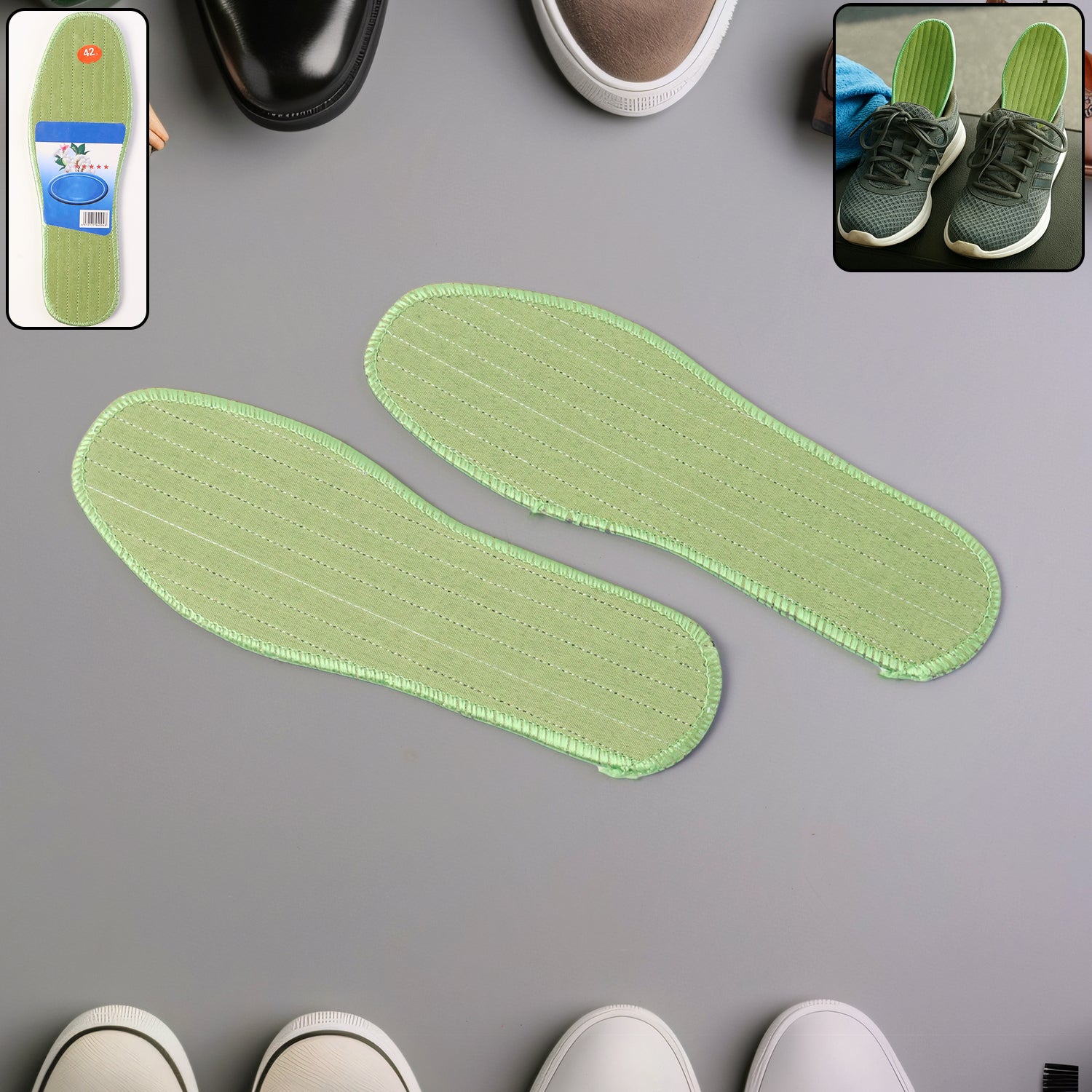 Daily foot support insoles for shoes