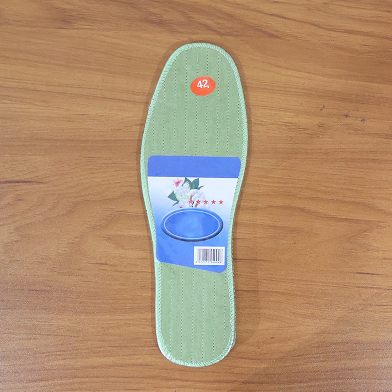 Premium Comfort Shoe Insoles for Daily Foot Support Size 42 (1 Pair / Mix Design)