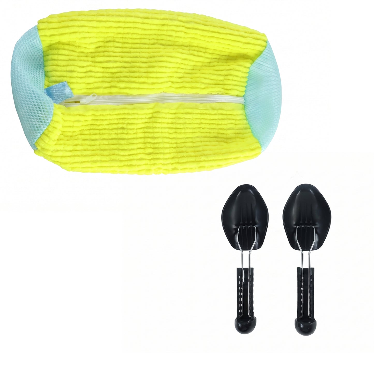 Shoe Laundry Wash Bag with 2 Shoe Support for Washing Machine (1 Set)