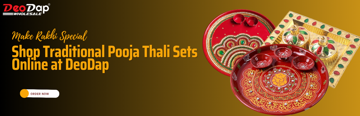 Make Rakhi Special: Shop Traditional Pooja Thali Sets Online at DeoDap