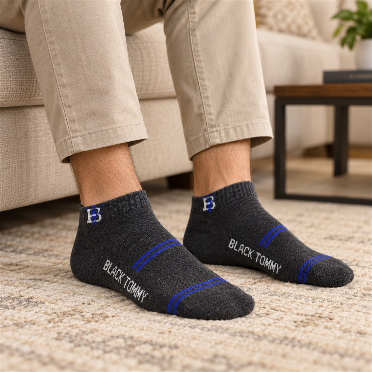 Soft Stretchable Knitted Ankle Socks for Everyday Casual Wear (3 Pair)
