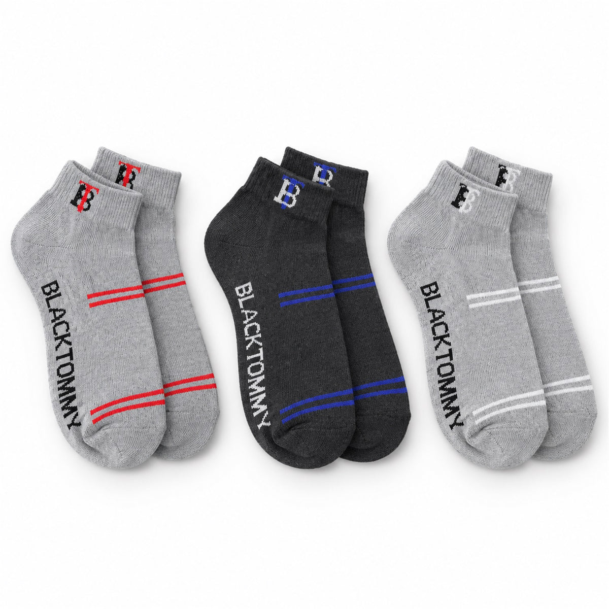 Soft Stretchable Knitted Ankle Socks for Everyday Casual Wear (3 Pair)