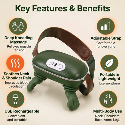 Overview of long rechargeable kneading neck.