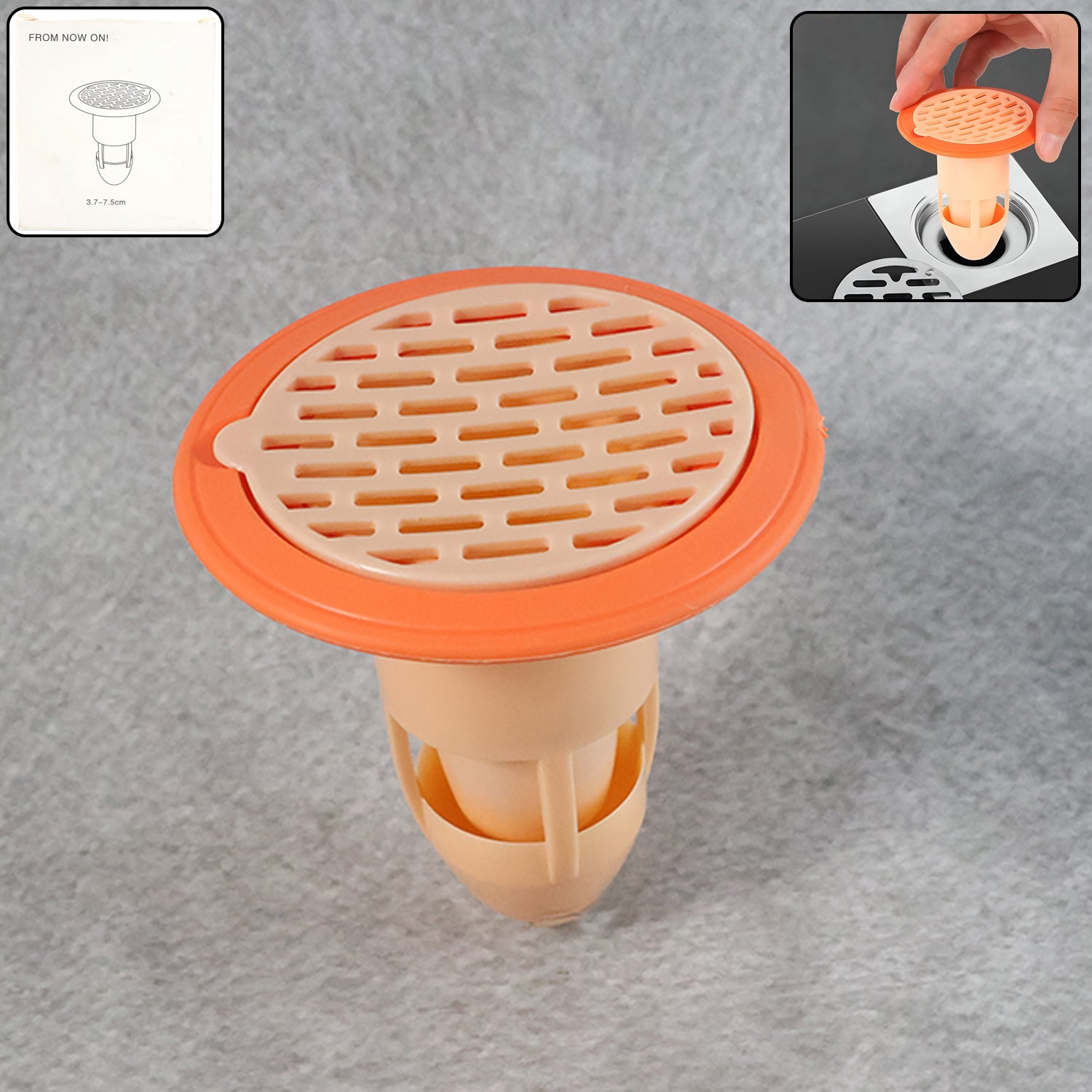 Bathroom & Kitchen Plastic Drain Strainer (1 Pc)