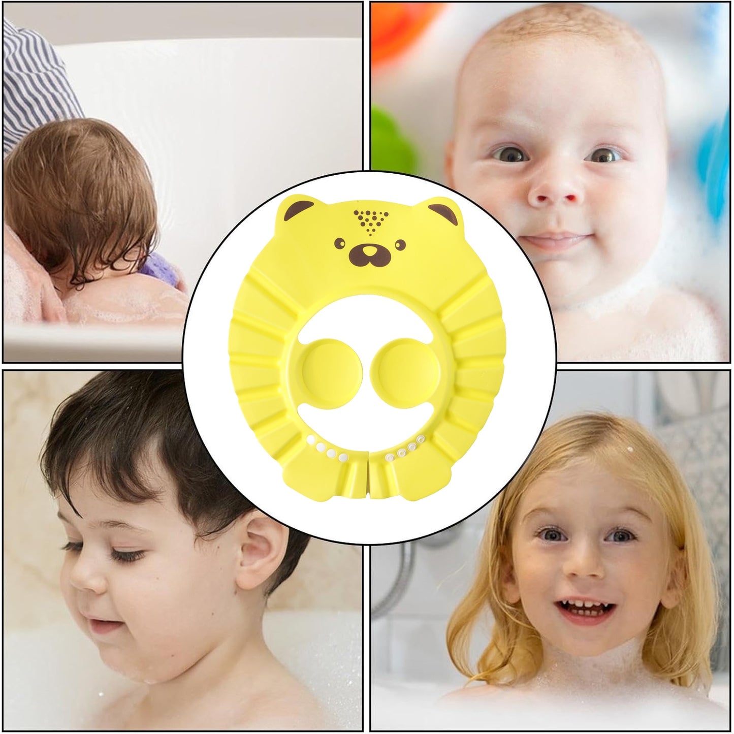 cartoon baby bathing hat