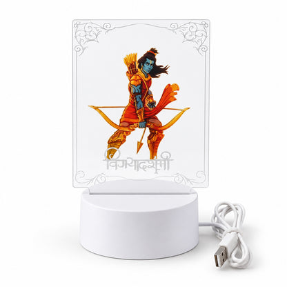 Lord Shree Ram 3D LED Frame Lamp for Home Decor, Pooja Room, Living Room (1 Pc)