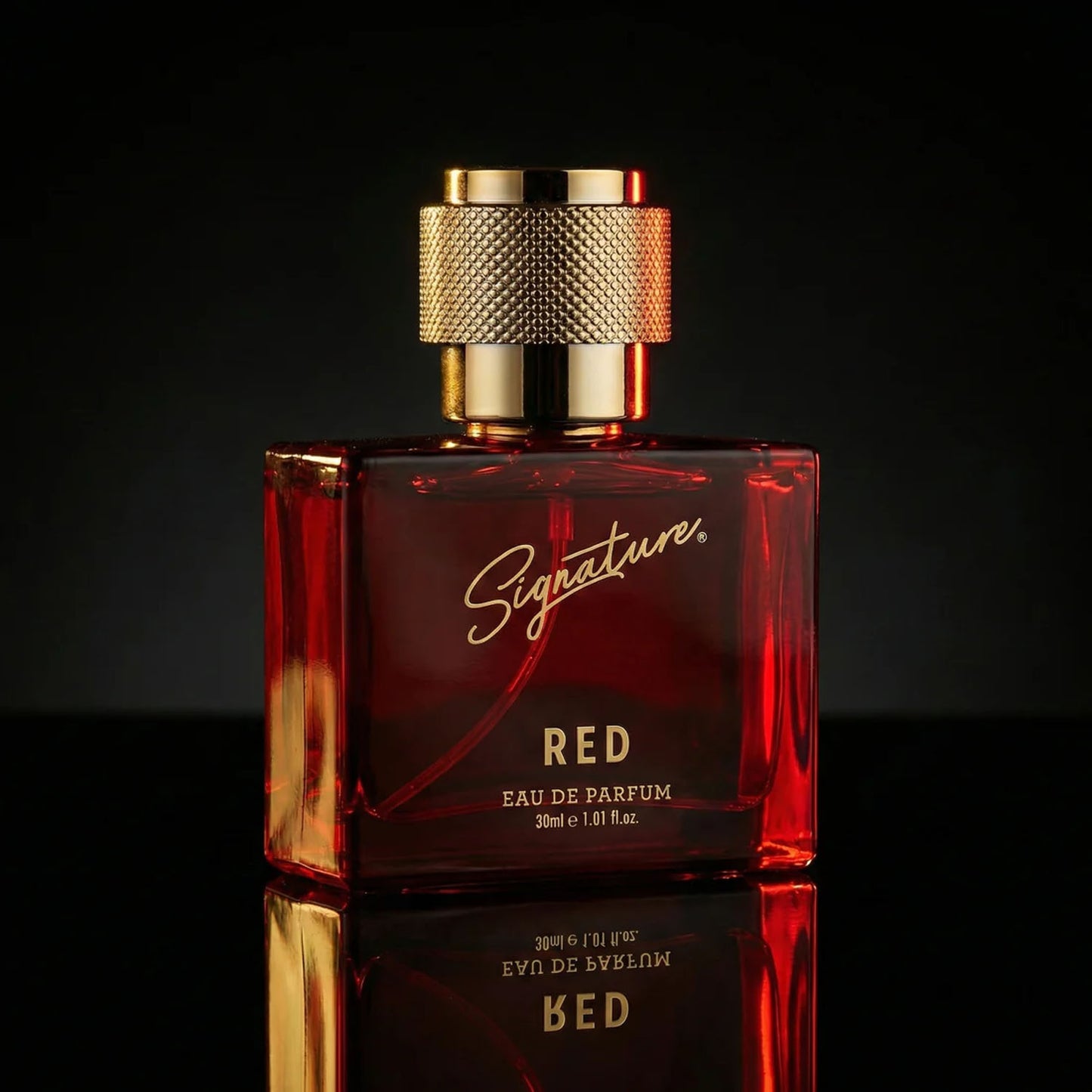 elegant red perfume bottle for men