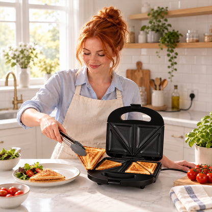 Electric Sandwich Toaster for Kitchen, Non-Stick Grill Sandwich Maker (1 Pc)