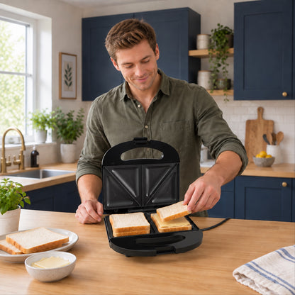 Electric Sandwich Toaster for Kitchen, Non-Stick Grill Sandwich Maker (1 Pc)