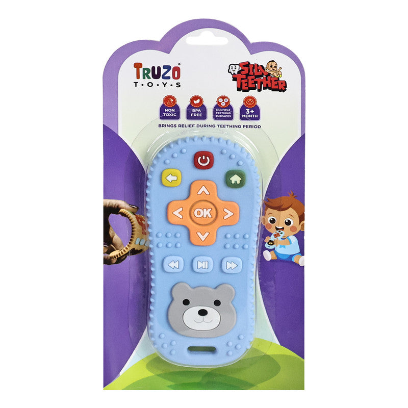 Baby Silicone Remote Control Teether – Soft, Safe & Colorful Teething Aid