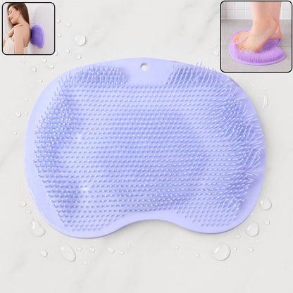 Purple Silicone Bath Massage Cushion – Suction Cup Exfoliating Foot Scrubber & Mat