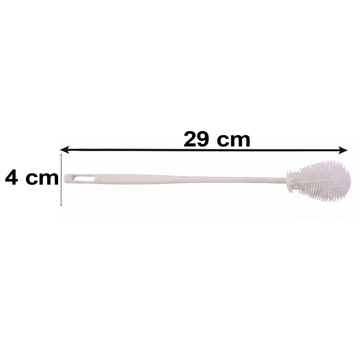 Silicone Cup and Bottle Cleaning Brush with Flexible Bristles for Kitchen (1 Pc)