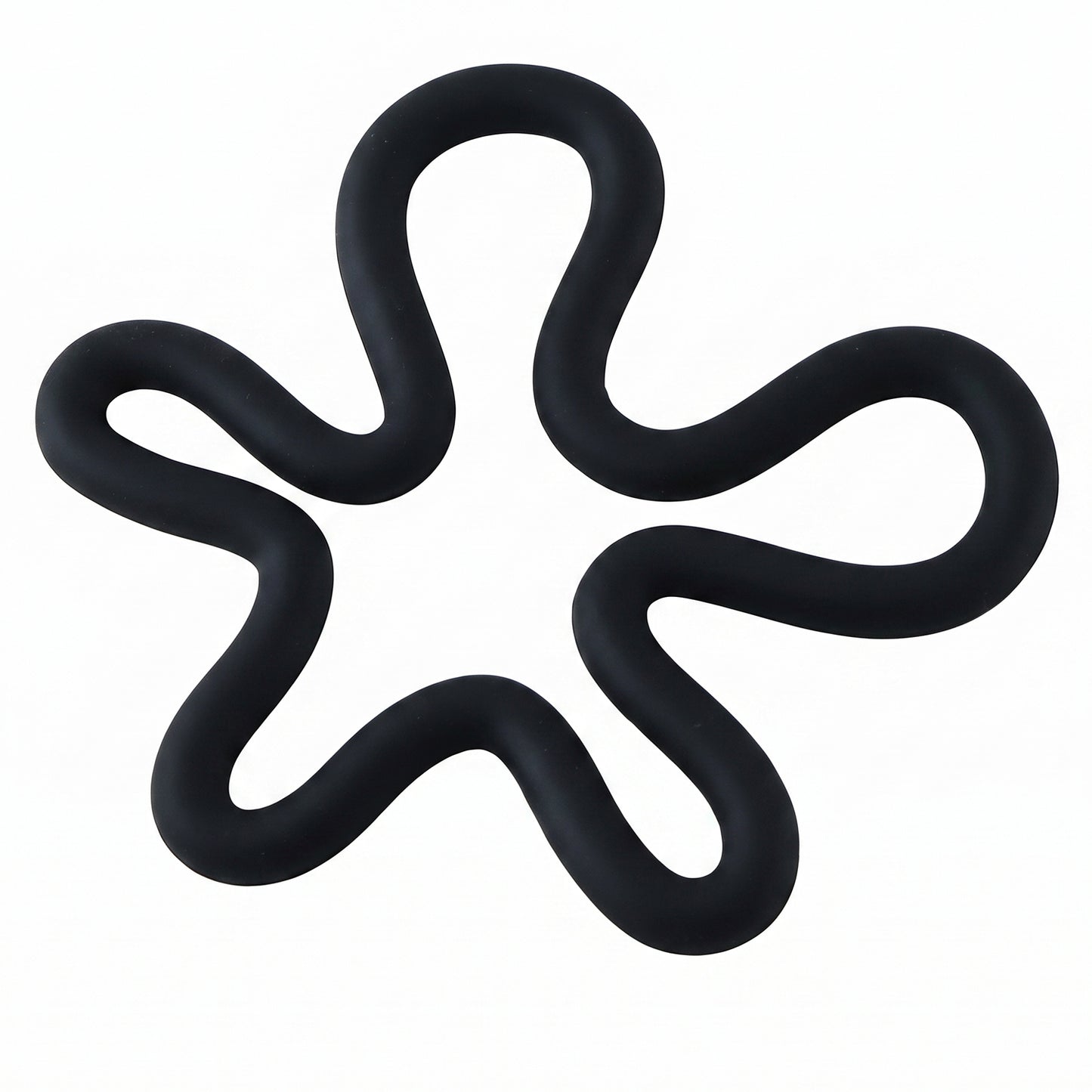 Silicone Flower Shape Hot Pot Holder Trivet Mat 16x15 Cm for Kitchen (1 Pc)