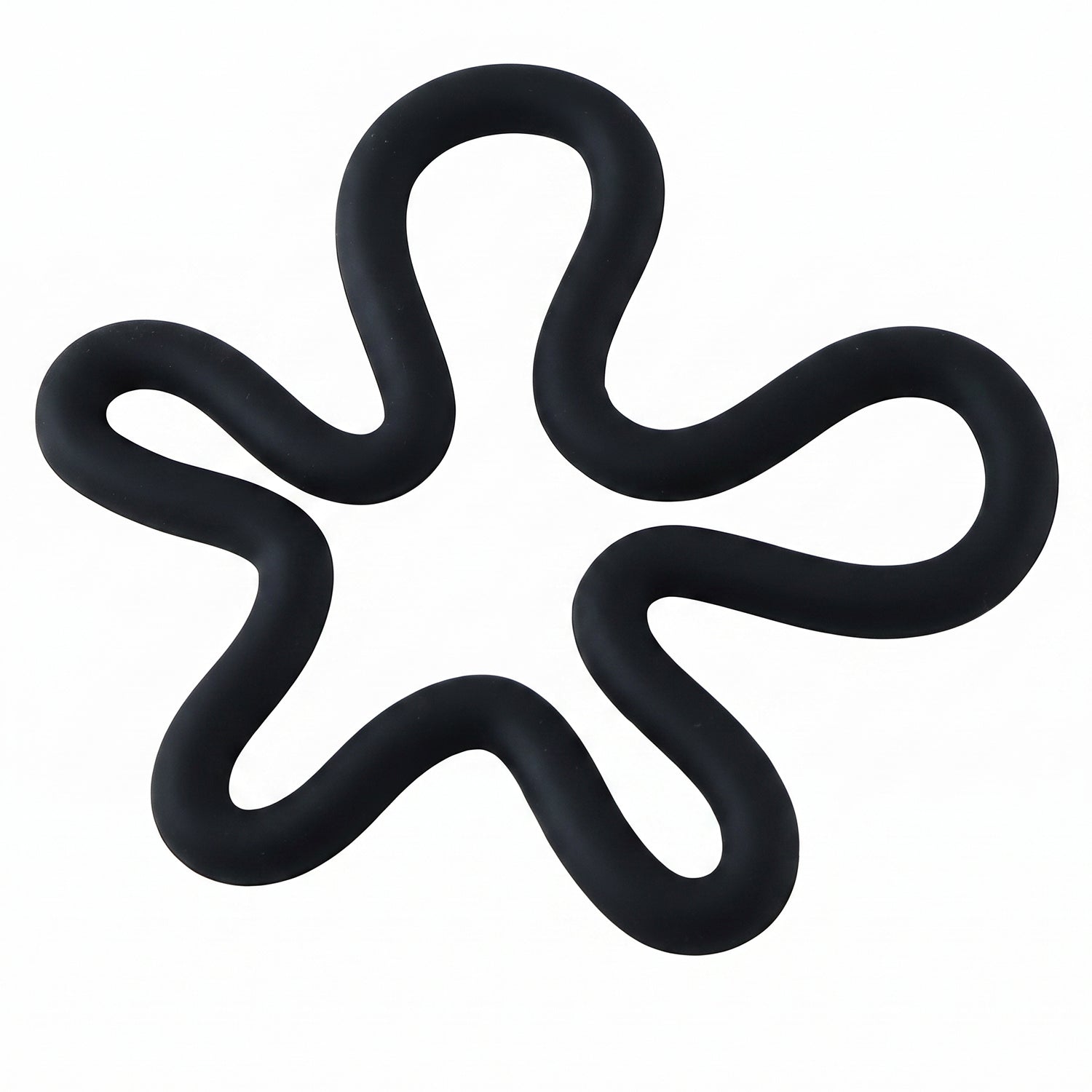 Silicone Flower Shape Hot Pot Holder Trivet Mat 16x15 Cm for Kitchen (1 Pc)